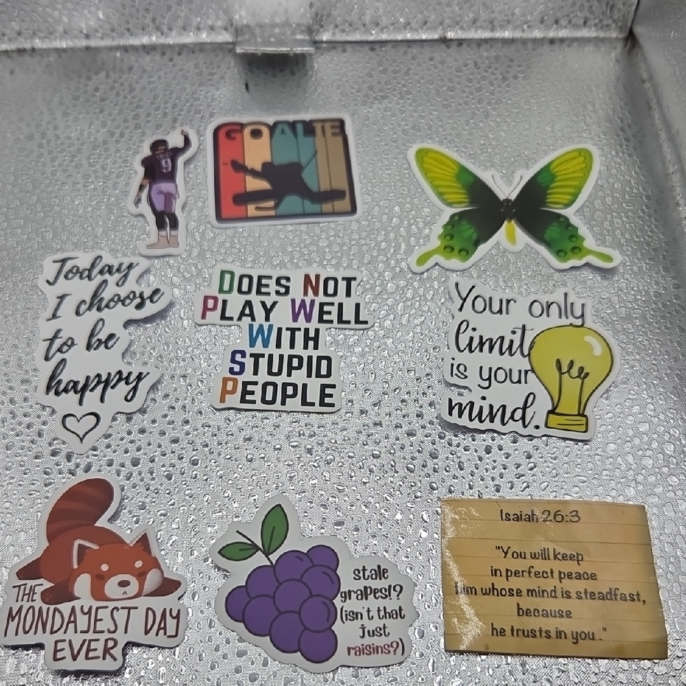 Stickers, Colorful Motivational Sticker Set (9) NWOT #2